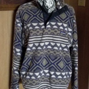 Patagonia Synchilla Pullover Fleece Aztec Geometric Print, M